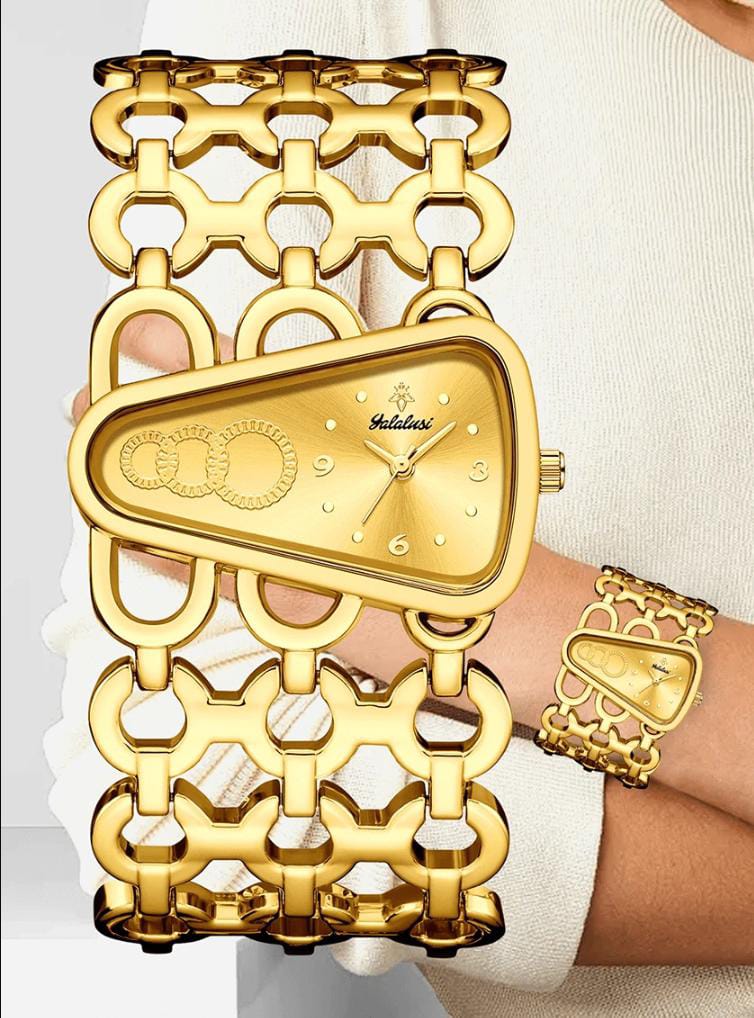 Montre et Alliance en acier inoxydable pour femmes et hommes.
