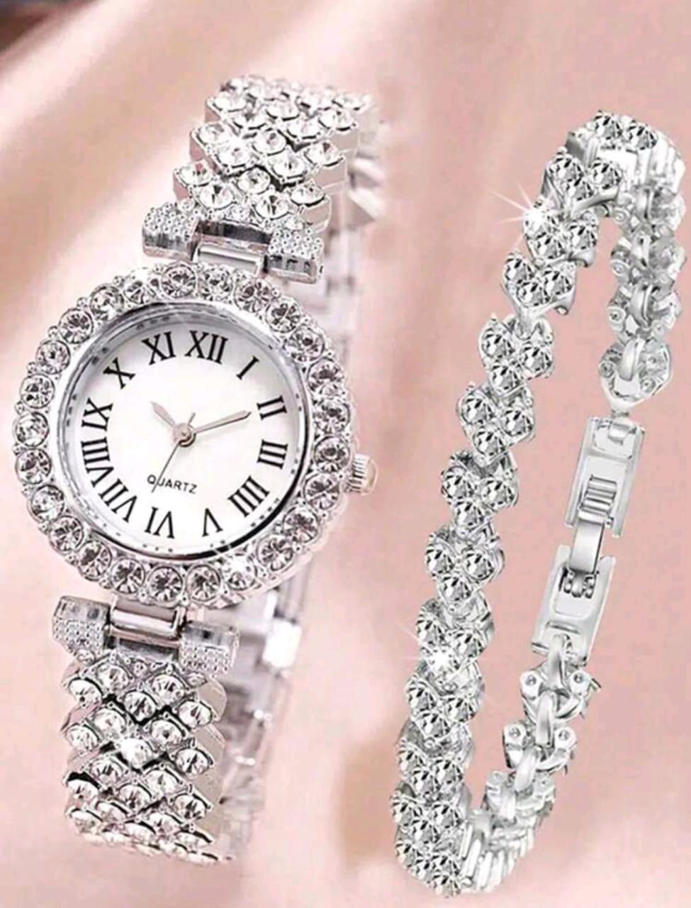 Montre et Alliance en acier inoxydable pour femmes et hommes.